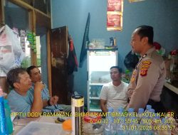 Aiptu Dody Laksanakan Door To Door System Dalam Rangka Pelaksanaan Beyond Trust Presisi Diwilayah Binaan Kelurahan Kota Kaler