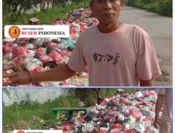 Tumpukan Sampah di Pinggir Ruas Jalan Kp. Tanah Tinggi Desa Setia Asih Kec. Tarumajaya di Keluhkan Warga