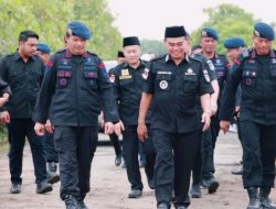 Bupati Zairullah Letakan Batu Pertama Pembangunan Mako Brimob Polda Kalsel di Gunung Tinggi