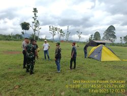 KAPOLSEK SUKASARI BESERTA ANGGOTA UNIT SAMAPTA MEMBERIKAN HIMBAUAN KAMTIBMAS SEBAGAI LANGKAH PREVENTIF DEMI TERCIPTANYA SITUASI KAMTIBMAS YANG KONDUSIF