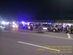 Anggota Polsek Sukasari Rutin Laksanakan Patroli KRYD Blue Light / Malam hari di Wilayah Kecamatan Pamulihan Kabupaten Sumedang