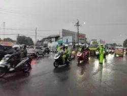 Antisipasi Kemacetan Satlantas Polres Purwakarta Melakukan Pengaturan Arus lalu lintas