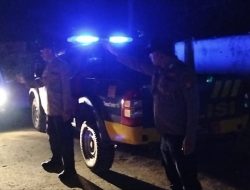 Anggota Polsek Sukasari Laksanakan Patroli KRYD Blue Light / Malam hari di Wilayah Kecamatan Sukasari Kabupaten Sumedang