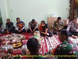 Bhabinkamtibmas Hadiri Rapat Persiapan dan Ploting Pengamanan Resepsi Pernikahan Warga Binaan