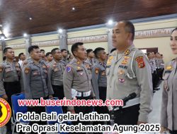 Polda Bali gelar Latihan Pra Oprasi Keselamatan Agung 2025