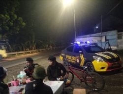 Meminimalisir Terjadinya tindak Kriminalitas pada Malam hari, Polsek Tomo laksanakan Patroli “Blue Light