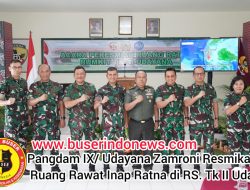 Pangdam IX/ Udayana Zamroni Resmikan Ruang Rawat Inap Ratna di RS. Tk II Udayana