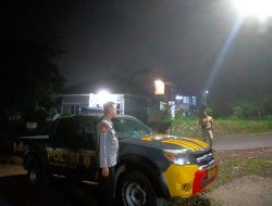 Anggota Polsek Sukasari Rutin Laksanakan Patroli KRYD Blue Light / Malam hari di Wilayah Kecamatan Sukasari Kabupaten Sumedang