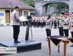 Serah Terima Dua Pejabat Polres Rembang Berlangsung Khidmat