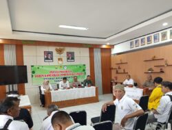Kapolsek Tomo Hadiri Kegiatan Rapat Koordinasi Forkopimcam tingkat Kecamatan Tomo Kabupaten Sumedang