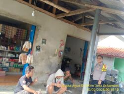Aipda Tata Sasmita bersama Bripka Agus Sukmana Laksanakan Silaturahmi Kamtibmas dan Dumas Keliling dalam Rangka BEYOND TRUST PRESISI.