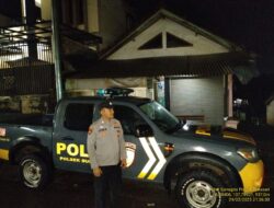 Anggota Polsek Sukasari Laksanakan Patroli KRYD Blue Light / Malam hari di Wilayah Kecamatan Sukasari Kabupaten Sumedang