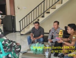 Untuk menjaga Sinergitas TNI/POLRI, Bhabinkamtibmas bersama Babinsa melaksnakan sambang/silaturahmi Kamtibmas