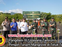Pangdam IX/Udayana Zamroni Pimpin Tanam Mangrove di Teluk Terima