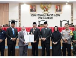 DPRD Kota Pagar Alam Melaksanakan Sidang Paripurna Pengumuman Penetapan Walikota dan Wakil Walikota Terpilih.