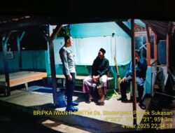 Anggota Polsek Sukasari Rutin Laksanakan Patroli KRYD Blue Light / Malam hari di Wilayah Kecamatan Sukasari Kabupaten Sumedang