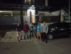 Anggota Polsek Sukasari Laksanakan Patroli KRYD Blue Light / Malam hari di Wilayah Kecamatan Sukasari Kabupaten Sumedang