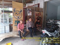 KAPOLSEK SUKASARI BESERTA ANGGOTA UNIT SAMAPTA MEMBERIKAN HIMBAUAN KAMTIBMAS SEBAGAI LANGKAH PREVENTIF DEMI TERCIPTANYA SITUASI KAMTIBMAS YANG KONDUSIF