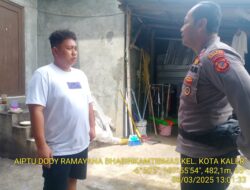 Aiptu Dody Ramayana S.Sos., M.M. Laksanakan Door To Door System Dalam Rangka Pelaksanaan Beyond Trust Presisi Diwilayah Binaan Kelurahan Kota Kaler Kecamatan Sumedang Utara