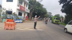 Panit Lantas Polsek Tomo Laksanakan Patroli Rutin Antisipasi Kemacetan dan Laka Lantas.