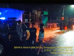 Anggota Polsek Sukasari Rutin Laksanakan Patroli KRYD Blue Light / Malam hari di Wilayah Kecamatan Sukasari Kabupaten Sumedang