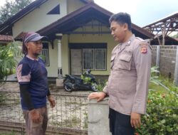 Jalin Silaturahmi dengan Warga Binaan Bhabinkamtibmas Desa Marongge Berikan Pesan-pesan Kamtibmas