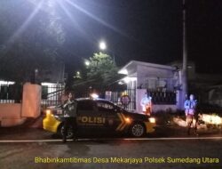 Polsek Sumedang Utara Gelar Patroli Malam Hari (KRYD) Antisipasi C3, Balapan Liar Dan Gangguan Kamtibmas Di Wilkum Polsek Sumedang Utara