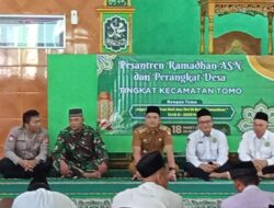 Panit Binmas Hadiri Kegiatan Pesantren Ramadhan ASN Dan Perangkat Desa Tingkat Kecamatan Tomo.