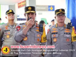 Kapolda Bali Cek Kesiapan Pengamanan Lebaran 2025 di Pos Pelayanan Terminal Mengwi Badung