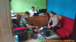 Bripka Ade Mulyana melaksanakan sambang/silatrahmi Kamtibmas dan dumas keliling dalam rangka BEYOND TRUST PRESISI