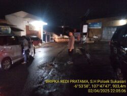Anggota Polsek Sukasari Rutin Laksanakan Patroli KRYD Blue Light / Malam hari di Wilayah Kecamatan Sukasari Kabupaten Sumedang
