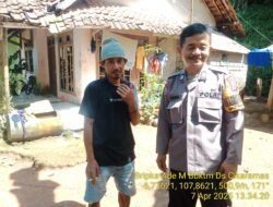 Aiptu Nana Sujana bersama Bripka Ade Mulyana sambangi warga masyarakat