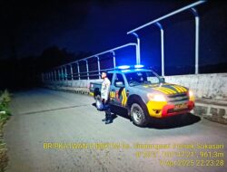 Anggota Polsek Sukasari Rutin Laksanakan Patroli KRYD Blue Light / Malam hari di Wilayah Kecamatan Sukasari Kabupaten Sumedang