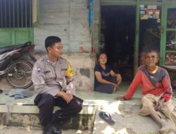 Jalin Silaturahmi dengan Warga Binaan Bhabinkamtibmas Desa Marongge Berikan Pesan-pesan Kamtibmas.