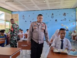 Bripka Fariz Fahsya S.sos. Laksanakan Monitoring program MBG ( Makan Bergizi Gratis), untuk para siswa/Siswi Smpn 8 Sumedang
