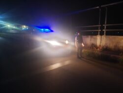 Anggota Polsek Sukasari Rutin Laksanakan Patroli KRYD Blue Light / Malam hari di Wilayah Kecamatan Sukasari Kabupaten Sumedang