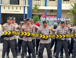 Latihan Pengendalian Massa dan Pleton Power On Hand, 244 Personel dilatih di Polresta Cilacap