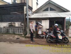 KAPOLSEK SUKASARI BESERTA ANGGOTA UNIT SAMAPTA MEMBERIKAN HIMBAUAN KAMTIBMAS SEBAGAI LANGKAH PREVENTIF DEMI TERCIPTANYA SITUASI KAMTIBMAS YANG KONDUSIF