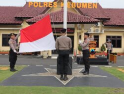 Polres Kebumen Gelar Upacara Hari Kesadaran Nasional Tahun 2025, Berikut Penekanan Kapolres kepada Personel