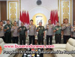 Awali Langkahnya Sebagai Pangdam, Mayjen Piek Silaturahmi ke Kapolda Bali