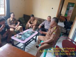 Bripka Yuyun Yuwana laksanakan Silaturahmi ke aparatur Desa Sukatani