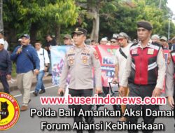 Polda Bali Amankan Aksi Damai Forum Aliansi Kebhinekaan.