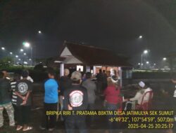 Brigadir Riri T Pratama Monitoring pelaksanaan pemilihan Ketua karang Taruna Rw.04 Desa Jatimulya