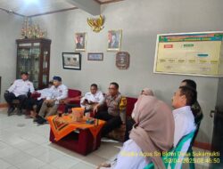 Bripka Agus Sukmana Bktm Desa Sukamukti bersama Pelda Adi Kuladi Babinsa Desa Sukmukti laksanakan Silaturahmi dan Koordinasi Kamtibmas