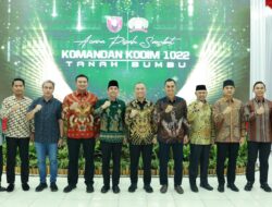 Bupati Andi Rudi Latif Hadiri Pisah Sambut Dandim 1022/Tnb Wujud Sinergi TNI dan Pemerintah Daerah