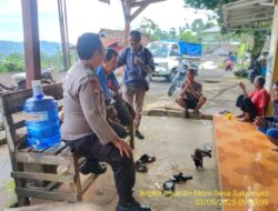 Bripka Agus Sukmana Laksanakan Silaturahmi Kamtibmas dan Dumas Keliling dalam Rangka BEYOND TRUST PRESISI.