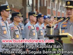 Kapolda Bali Pimpin Apel Pagi dan Tekankan Tindakan Tegas terhadap Premanisme