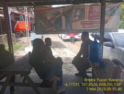 Aiptu Nana Sujana bersama Bripka Yuyun Yuwana sambangi warga masyarakat