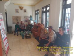 Kegiatan Sinergitas TNI-POLRI melaksnakan Anjangsana / Silaturahmi kamtibmas