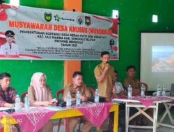 Musyawarah Desa Pembentukan Koperasi Desa Merah Putih di Keban Jati